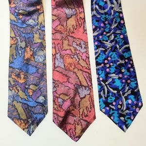 2 Montagu and 1 Saia Silk Ties lot